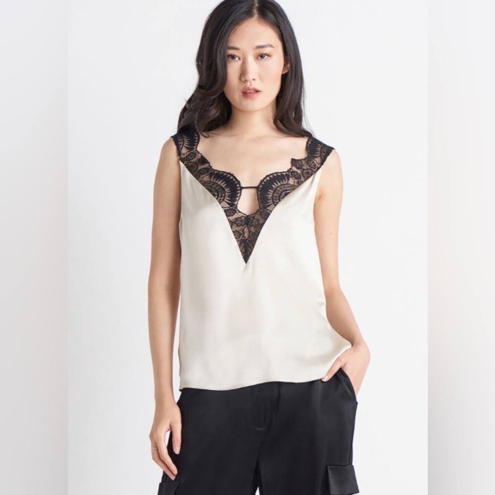Black tape  lace cami